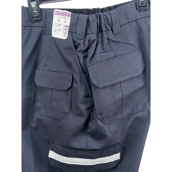 Horace Small Tactical Professional Cargo Work New Pants Sz 16R Navy Cotton Blend - Picture 13 of 13